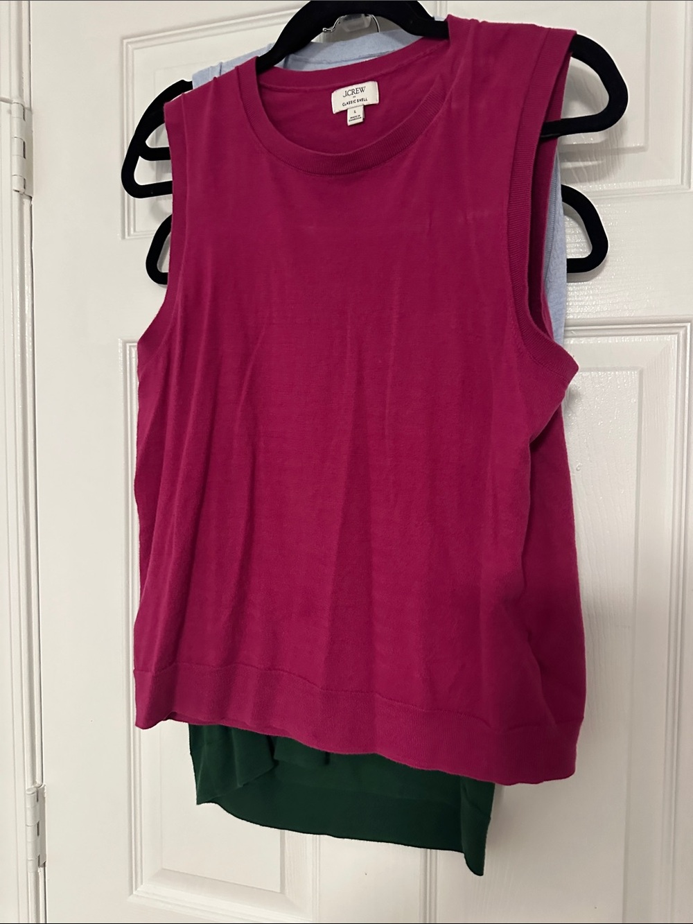 J Crew Factory Classic Sweater Shells, Size Large/L, Lot of Three